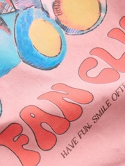 Pink Oversized Graphic Print T-Shirt (3-16yrs) - Image 6 of 7