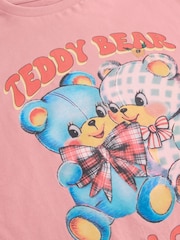 Pink Oversized Graphic Print T-Shirt (3-16yrs) - Image 7 of 7