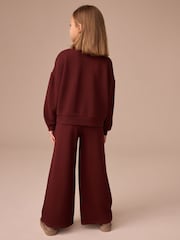 Rojo burdeos - Textured Wide Leg Cardigans Set (3-16yrs) - Imagen 2 de 3