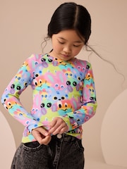 Multi Character Long Sleeve Ribbed Top (3-16yrs) - Image 1 of 7