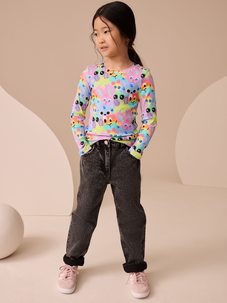 Multi Character Long Sleeve Ribbed Top (3-16yrs) - Image 2 of 7