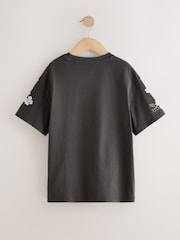 Charcoal Grey Floral The Rolling Stones License Band Sequin T-Shirt (3-16yrs) - Image 5 of 7