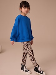 Blue Oversized Cosy Rib Sweatshirt (3-16yrs) - Image 2 of 7