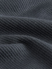 Charcoal Grey Long Sleeve Scoop Neck Rib T-Shirt (3-16yrs) - Image 7 of 7