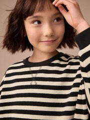 Monochrom - Gemütliches, geripptes Oversize-Sweatshirt (3 – 16 Jahre) - Bild 4 von 8