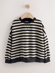 Monochrom - Gemütliches, geripptes Oversize-Sweatshirt (3 – 16 Jahre) - Bild 5 von 8