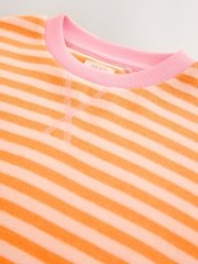 Orange/Pink Oversized Cosy Rib Sweatshirt (3-16yrs) - Image 9 of 9