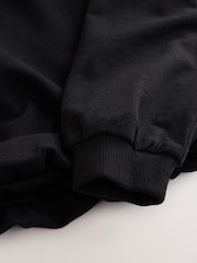 Black Boxy Bubble Hem Sweatshirt (3-16yrs) - Image 4 of 4