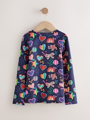 Navy Star Long Sleeve Ribbed Top (3-16yrs) - Image 5 of 7