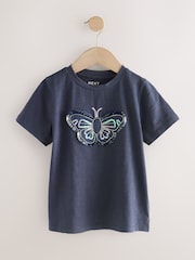 Azul - Sequin Butterfly Print T-Shirt (3-12yrs) - Imagen 5 de 8