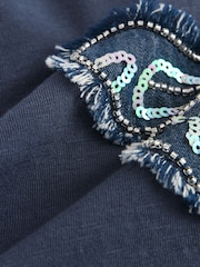 Azul - Sequin Butterfly Print T-Shirt (3-12yrs) - Imagen 7 de 8