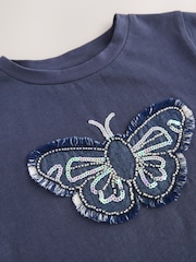 Azul - Sequin Butterfly Print T-Shirt (3-12yrs) - Imagen 8 de 8