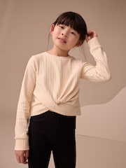 White/Pink Wrap Front Long Sleeve Tops 2 Pack (3-16yrs) - Image 8 of 9