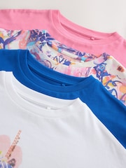 Pink/Blue Unicorn Long Sleeve Tops 4 Pack (3-16yrs) - Image 8 of 14