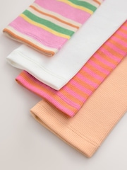 Pink/Orange Long Sleeve Ribbed T-Shirts 4 Pack (3-16yrs) - Image 11 of 11