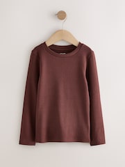 Animal Long Sleeve Ribbed T-Shirts 4 Pack (3-16yrs) - Image 6 of 8