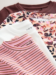 Animal Long Sleeve Ribbed T-Shirts 4 Pack (3-16yrs) - Image 8 of 8