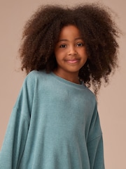Teal Blue Cord Long Sleeve Set (3-16yrs) - Image 3 of 3