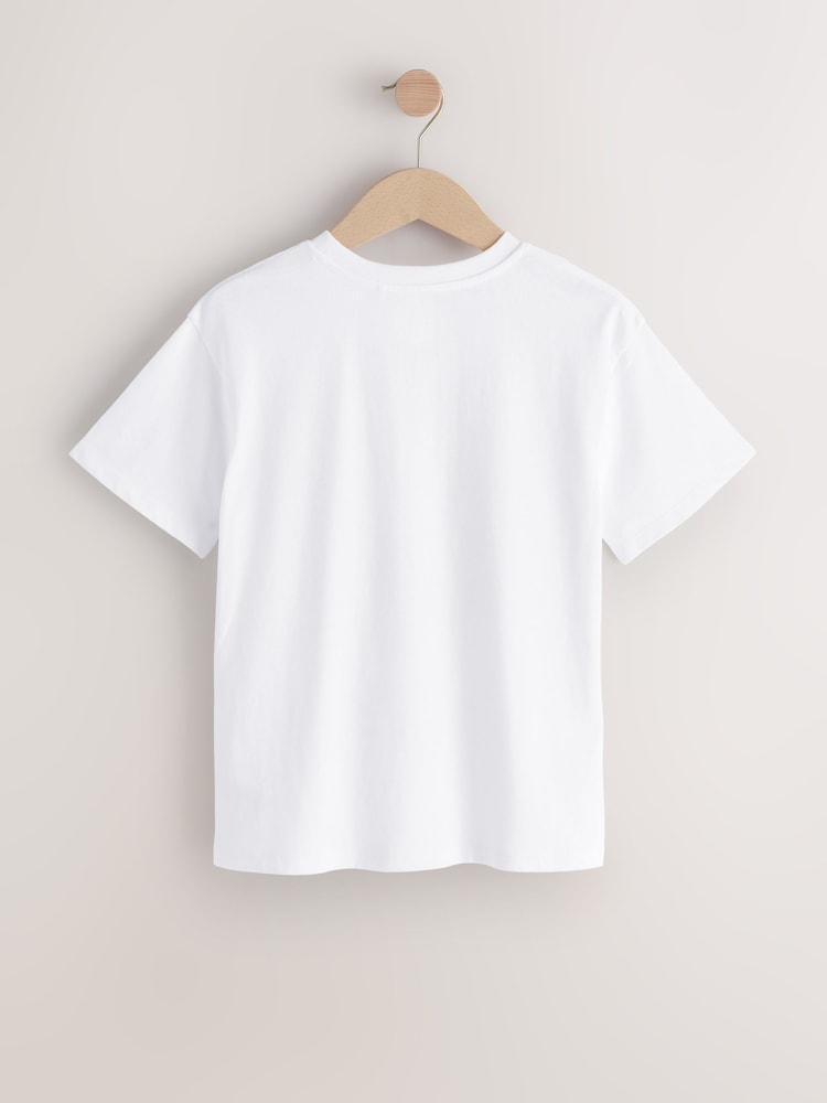 White Character Oversized Graphic Print T-Shirt (3-16yrs) - Image 2 of 4 White Character Oversized Graphic Print T-Shirt (3-16yrs) - Image 2 of 4