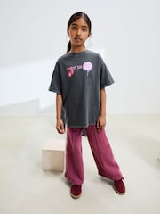 Charcoal Graffiti Oversized Graphic Print T-Shirt (3-16yrs) - Image 2 of 8