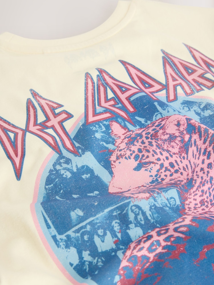 Neutral Def Leopard Print License Band T-Shirt (3-16yrs) - Image 4 of 4