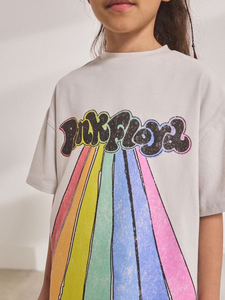 Buy Ecru Oversized Pink Floyd Band T-Shirt (3-16yrs) from the Next