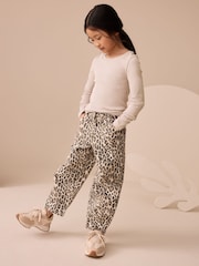 Neutral Long Sleeve Ribbed Top (3-16yrs) - Image 2 of 3