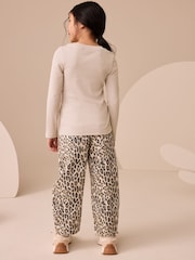 Neutral Long Sleeve Ribbed Top (3-16yrs) - Image 3 of 3