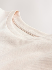 لون محايد - Long Sleeve Ribbed Top (3-16yrs) - صورة 7 من 7