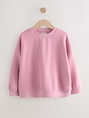 Pink - Gemütliches, geripptes Oversize-Sweatshirt (3 – 16 Jahre) - Bild 1 von 4