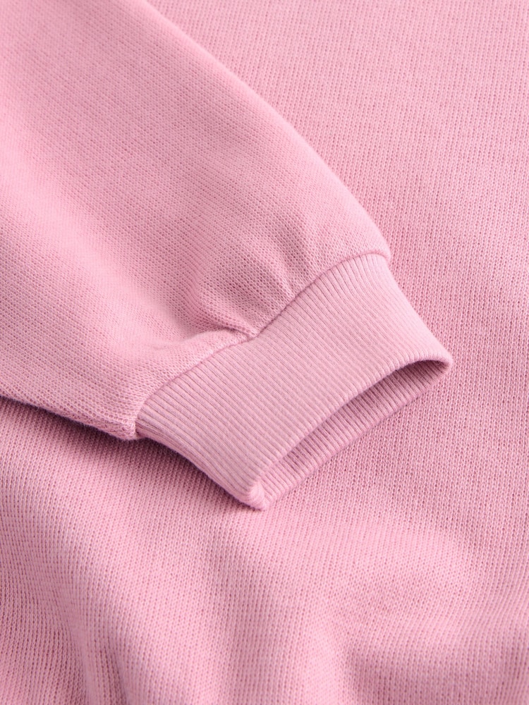 Pink - Gemütliches, geripptes Oversize-Sweatshirt (3 – 16 Jahre) - Bild 4 von 4