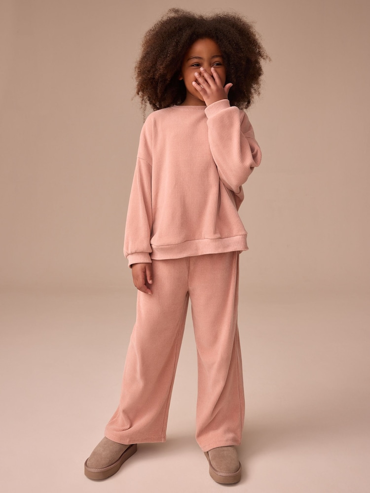 Pink Cord Long Sleeve Set (3-16yrs) - Image 1 of 3