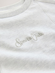 Grey Sports Club Sweatshirt (3-16yrs) - Image 4 of 4