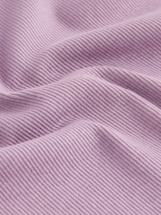 Lilac Purple Long Sleeve Ribbed Top (3-16yrs) - Image 7 of 8
