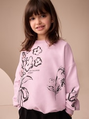Rosa geblümt - Print Long Sleeve Top (3-16yrs) - Bild 1 von 9