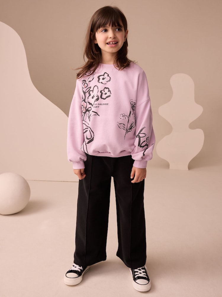 Rosa geblümt - Print Long Sleeve Top (3-16yrs) - Bild 2 von 9