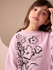 Rosa geblümt - Print Long Sleeve Top (3-16yrs) - Bild 4 von 9