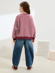 Pink/Plum Oversized Cosy Rib Sweatshirt (3-16yrs) - Image 3 of 9