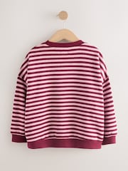 Pink/Plum Oversized Cosy Rib Sweatshirt (3-16yrs) - Image 6 of 9