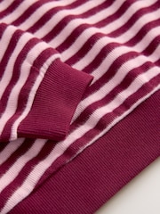 Pink/Plum Oversized Cosy Rib Sweatshirt (3-16yrs) - Image 8 of 9