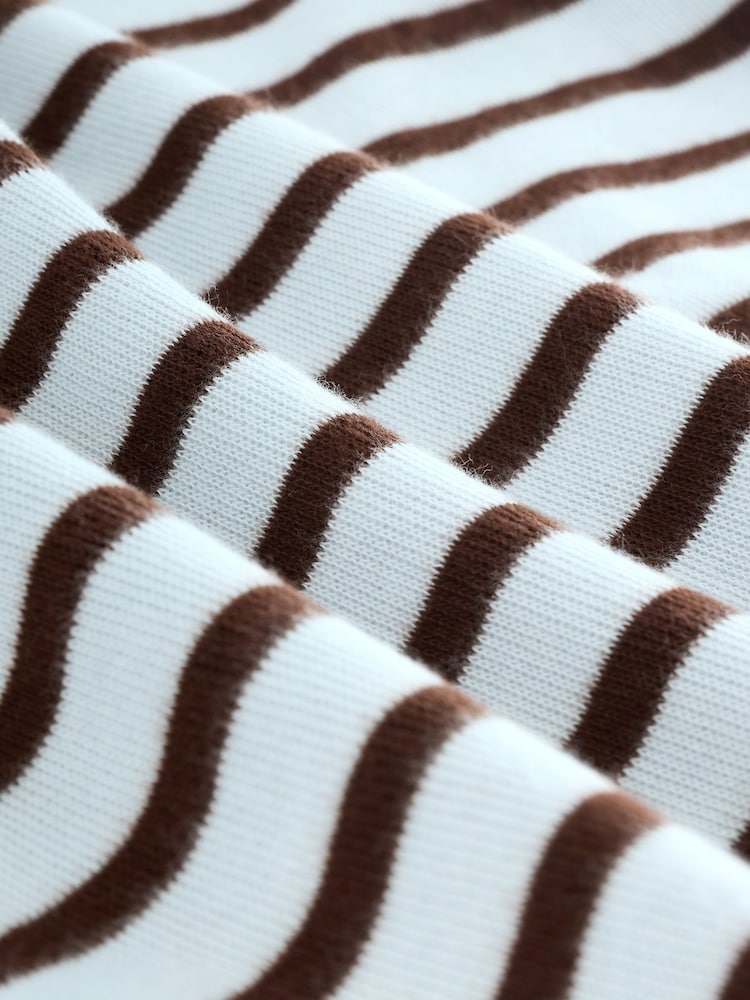 Blue/Brown Stripe Oversized Cosy Rib Sweatshirt (3-16yrs) - Image 9 of 9