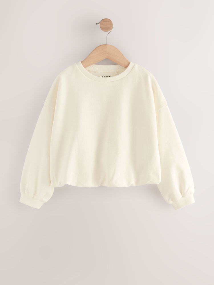 Negro/Blanco - Long Sleeve Bubble Hem T-Shirts 3 Pack (3-16yrs) - Imagen 2 de 8