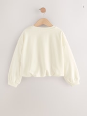 Negro/Blanco - Long Sleeve Bubble Hem T-Shirts 3 Pack (3-16yrs) - Imagen 5 de 8