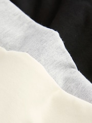 Negro/Blanco - Long Sleeve Bubble Hem T-Shirts 3 Pack (3-16yrs) - Imagen 6 de 8