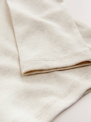Oatmeal Long Sleeve Scoop Neck Rib T-Shirt (3-16yrs) - Image 6 of 7