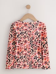 Leopard Long Sleeve Ribbed Top (3-16yrs) - Image 5 of 7