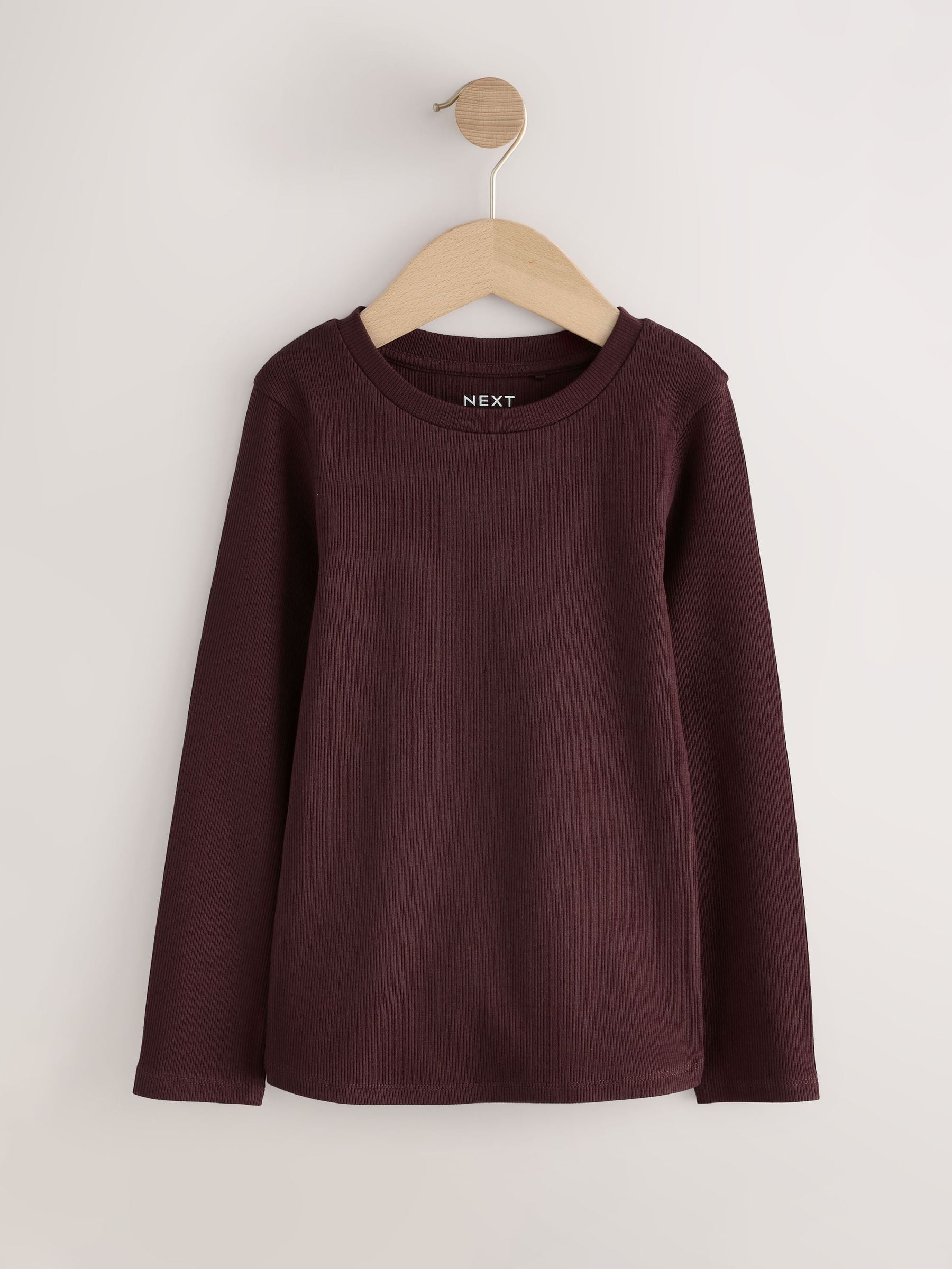 Buy Neutral Ribbed Long Sleeve Tops 5 Pack (3-16yrs) from Next Buy Neutral Ribbed Long Sleeve Tops 5 Pack (3-16yrs) from Next