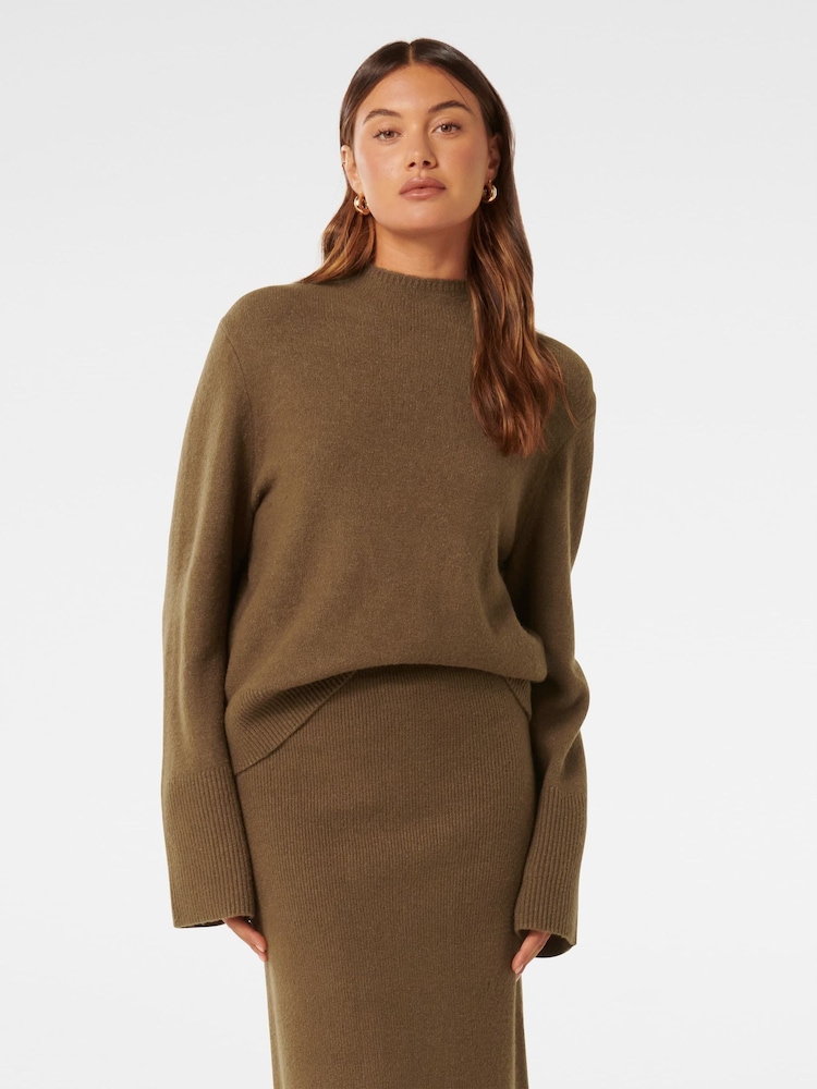 Forever New Brown Layla Co-ord Jumper - Image 1 of 5