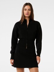 Forever New Black Tia Zip Co-ord Cardigan - Image 1 of 5