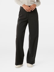 Forever New Black Frieda High Waist Wide Leg Trousers - Image 1 of 5